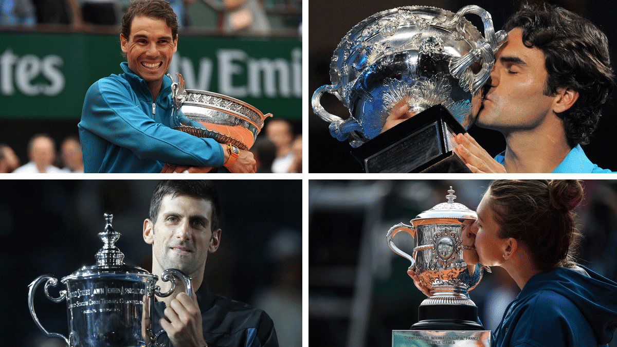 Nadal, Federer, Djokovic o Halep fueron los principales triunfadores en tenis en 2018