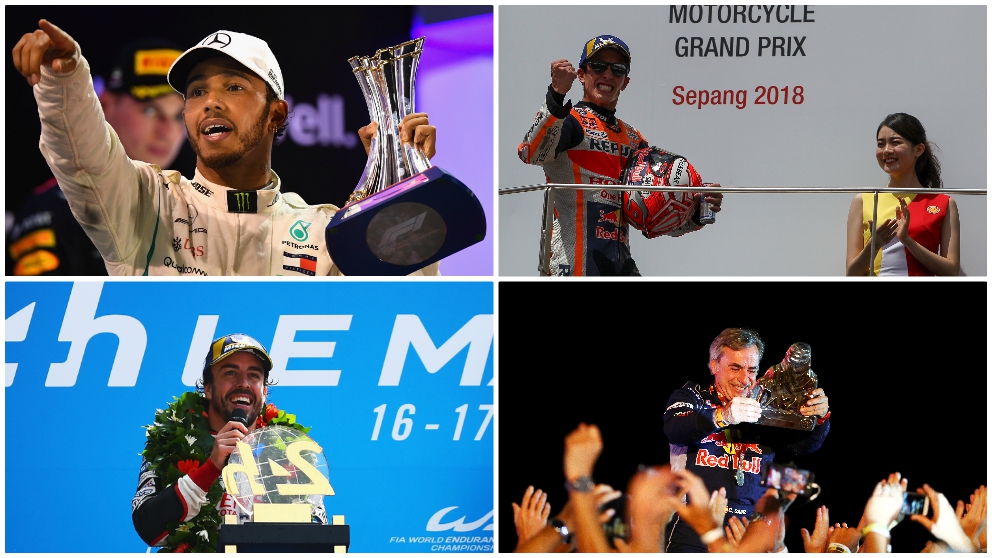 Los mejores del motor en 2018. (Getty)