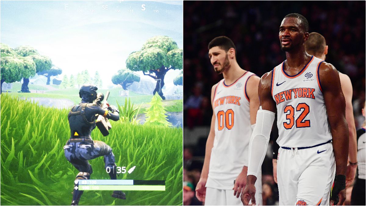Los jugadores de los Knicks tienen un problema con el Fortnite.