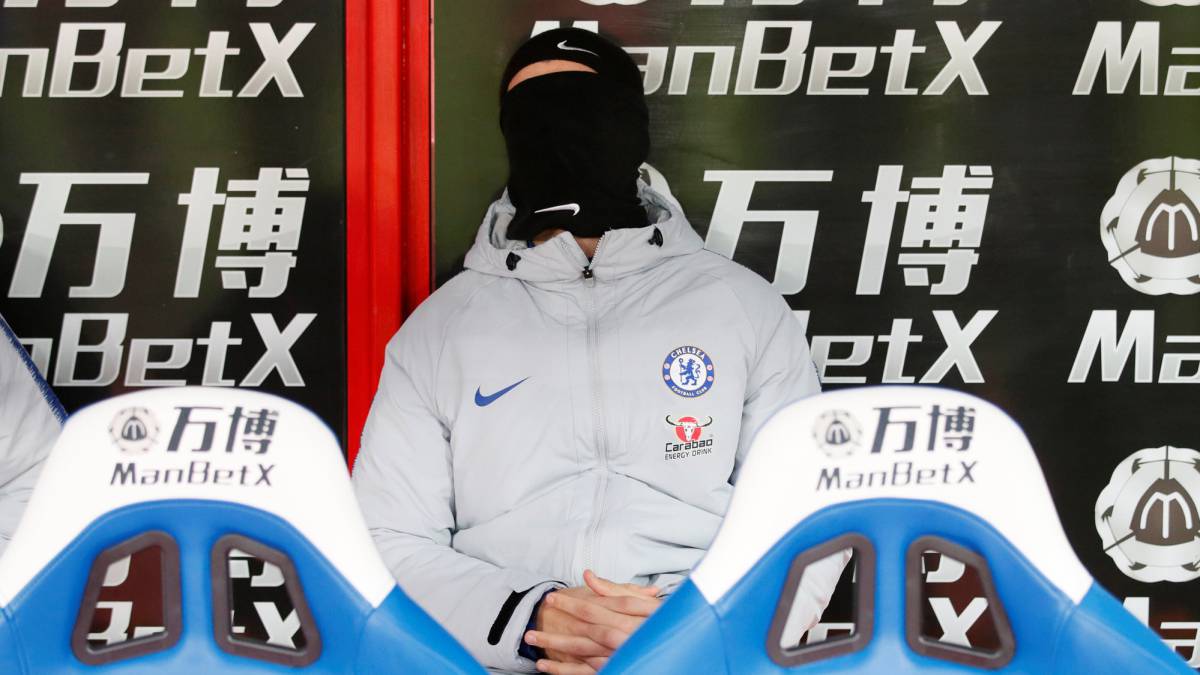Álvaro Morata, en el banquillo del Chelsea