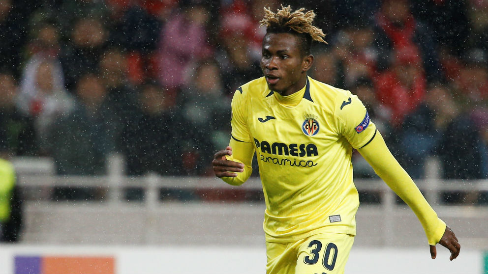Samuel Chukwueze, durante un partido con el Villarreal. (Getty)