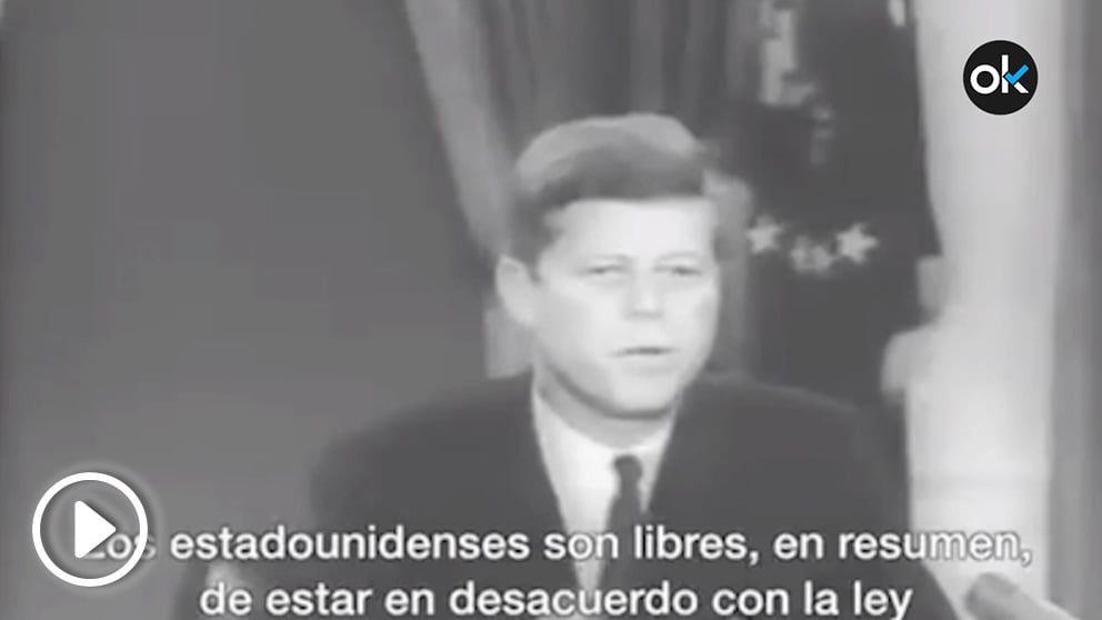 Discurso del presidente John F. Kennedy sobre los disturbios raciales de la Universidad de Mississippi.