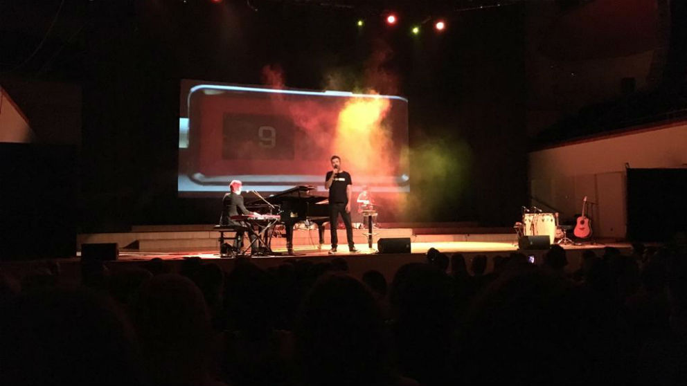 Pau Donés en un concierto en el Palau de la Música de Valencia (Foto: C.M.)