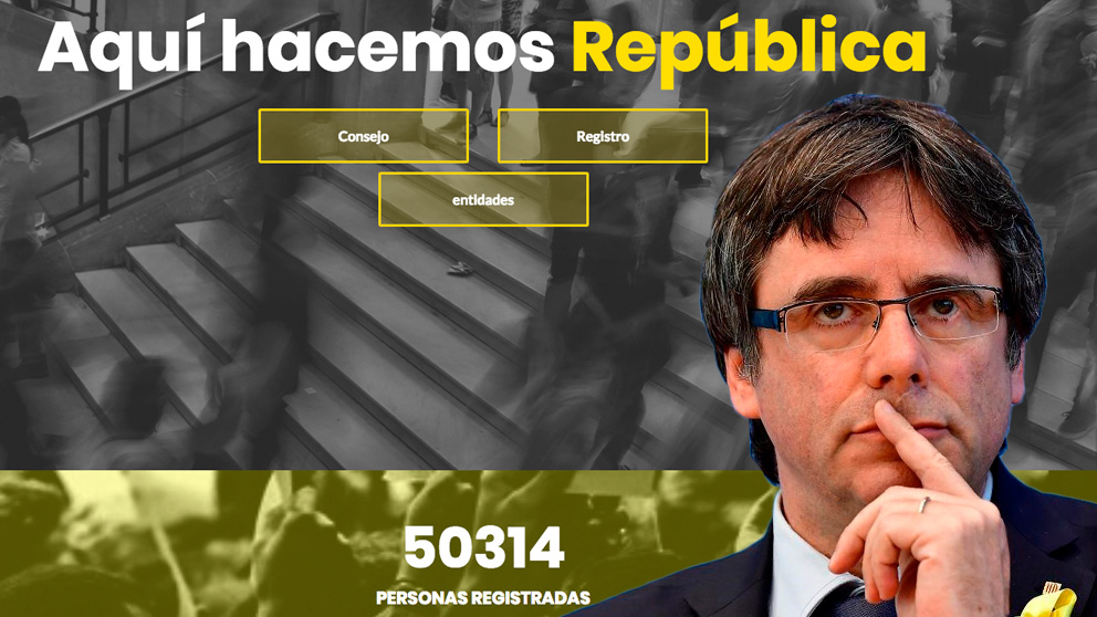 Carles Puigdemont sólo ha conseguido 50.314 inscritos para su ‘Consejo por la repúbica’