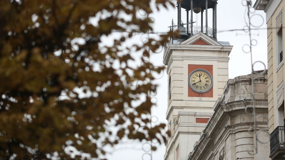 Reloj de la Puerta del Sol de Madrid. Foto: Europa Press