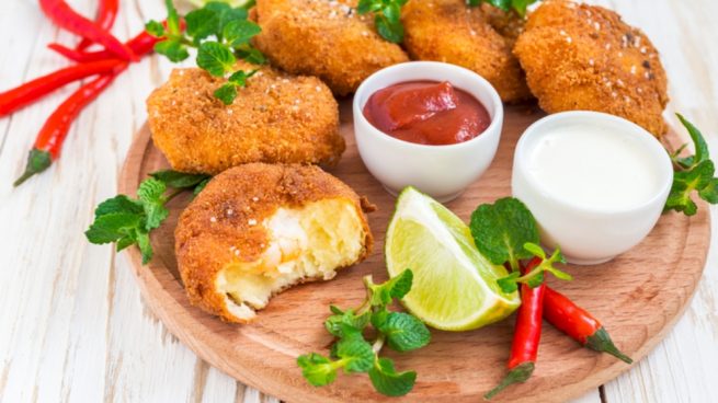 Receta de Croquetas de gambas y puerros