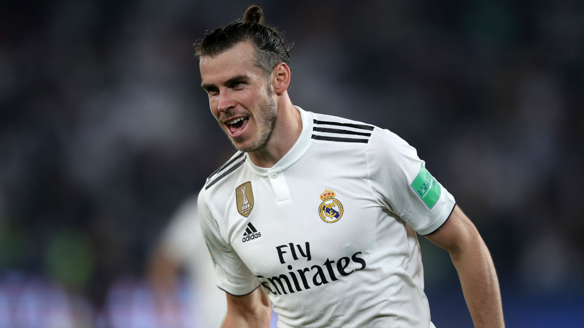 Gareth Bale celebra uno de los goles marcados en el Mundial de Clubes 2018 (Getty).