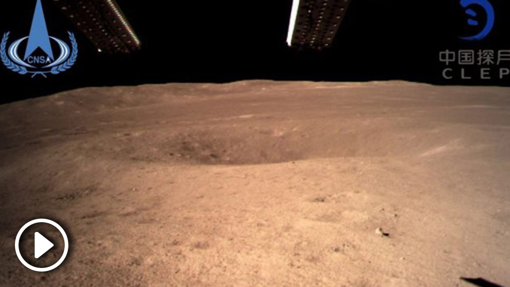La sonda Chang’e-4 de China aterrizó este 3 de enero en la cara oculta de la Luna. Foto: Twitter
