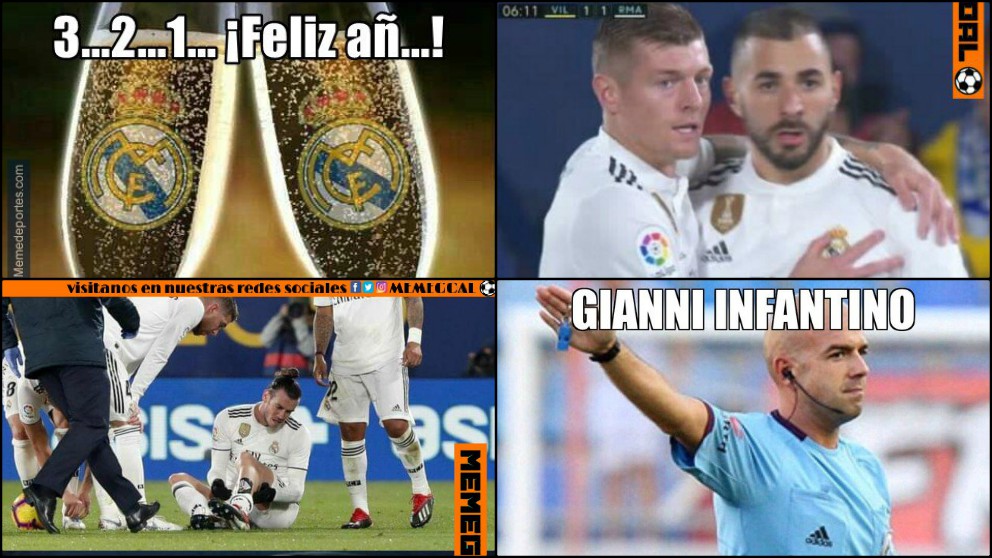 Los mejores memes del Villarreal-Real Madrid.
