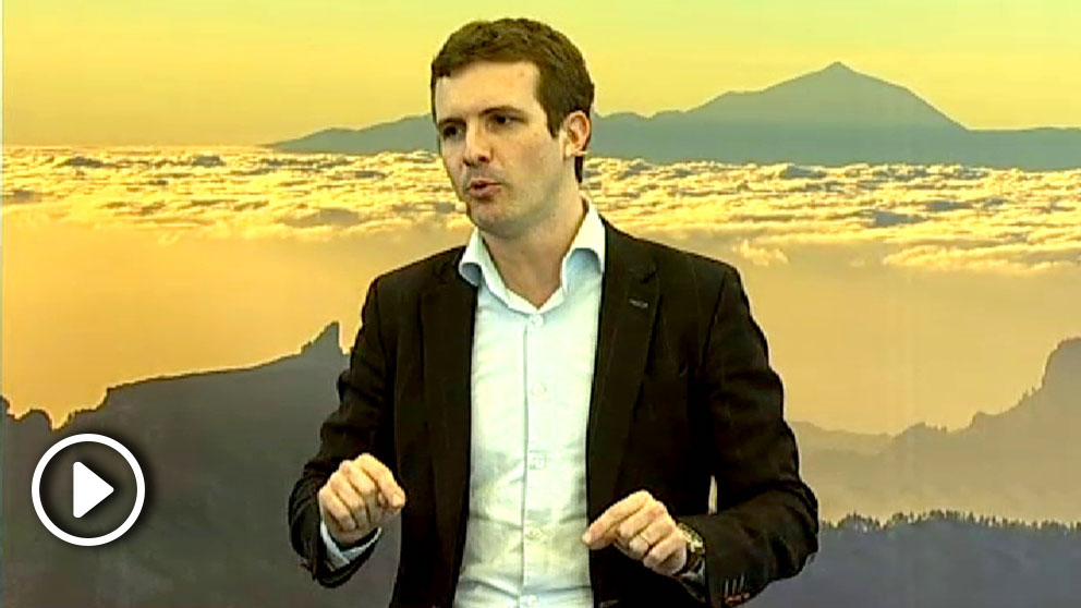 El presidente del PP Pablo Casado. (Vídeo: Atlas)