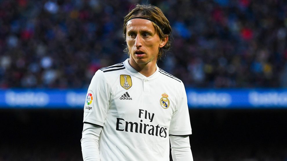 Luka Modric, durante un partido (Getty).