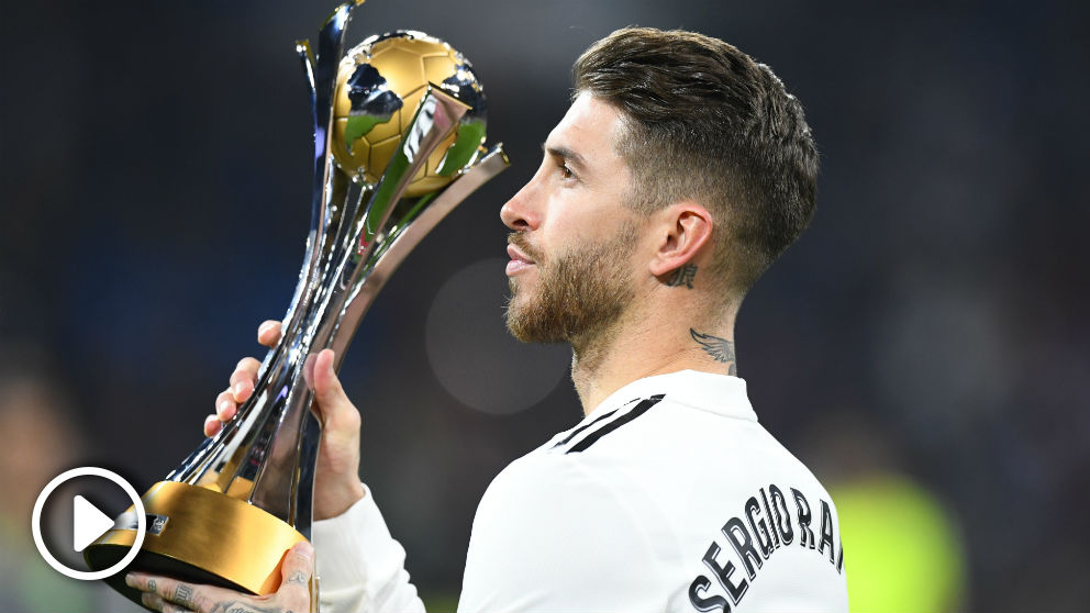 Sergio Ramos ofreció el Mundial de Clubes al Santiago Bernabéu.