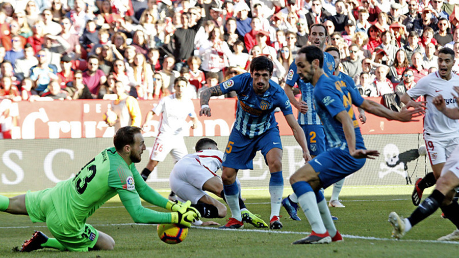 Una imagen del Sevilla-Atlético de Madrid.