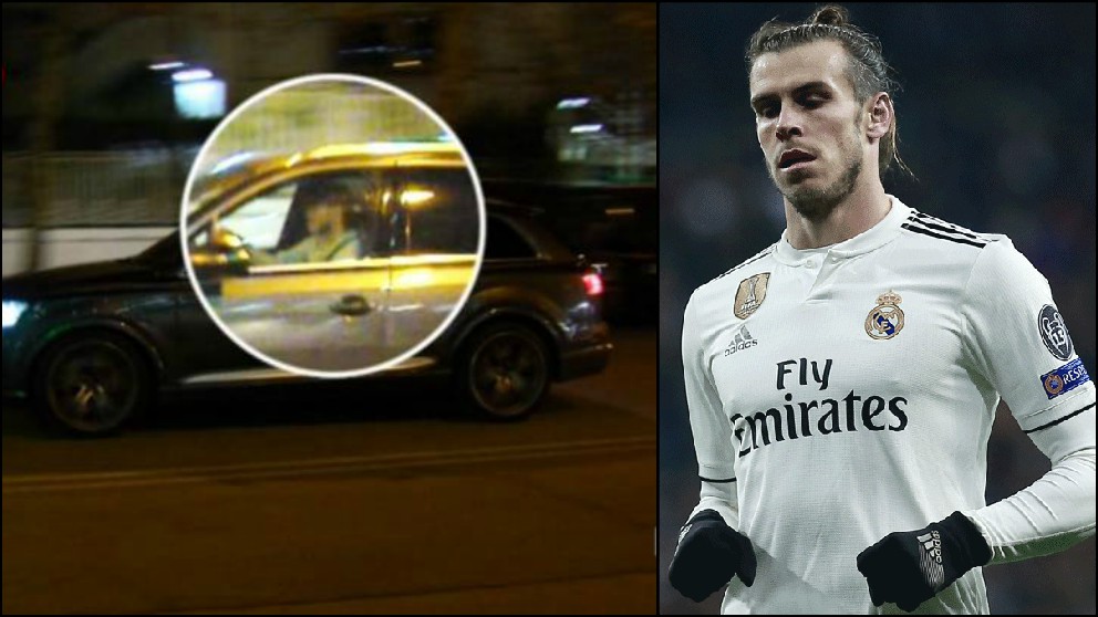 Las cámaras de El Chiringuito pillaron a Bale saliendo del Bernabéu.