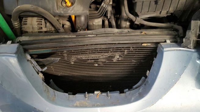 limpiar el radiador del coche