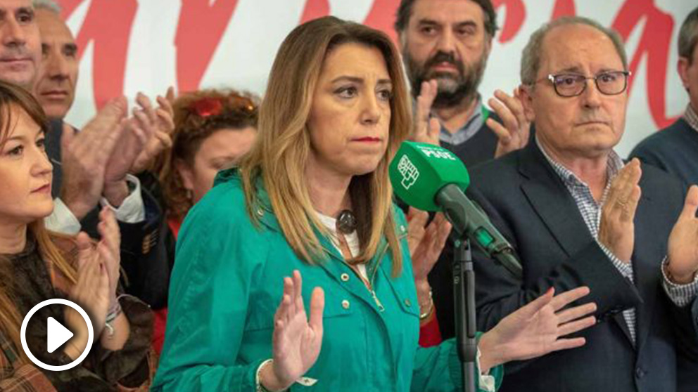 Susana Díaz tras la derrota en las elecciones andaluzas. Foto: EFE