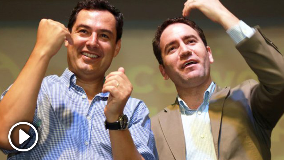 Juanma Moreno y Teodoro García Egea. (Foto: EFE)