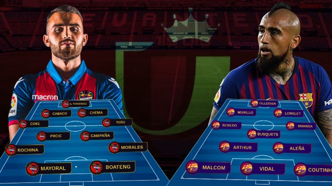 Levante – Barcelona: sin ‘9’ y a lo loco