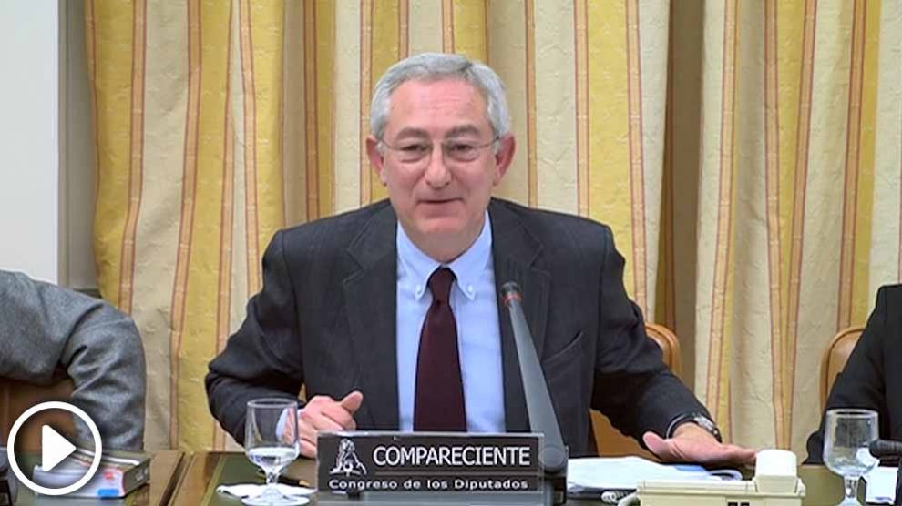 José Luis González Cussac, catedrático de Derecho Penal de la Universidad de Valencia, este jueves en el Congreso.