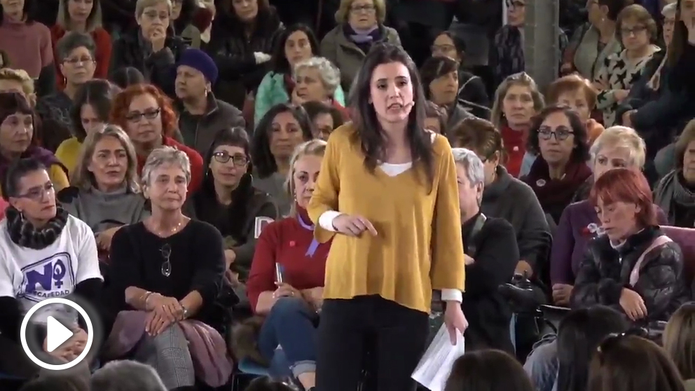 La portavoz de Podemos en el Congreso, Irene Montero: «Vienen tiempos de miedo»
