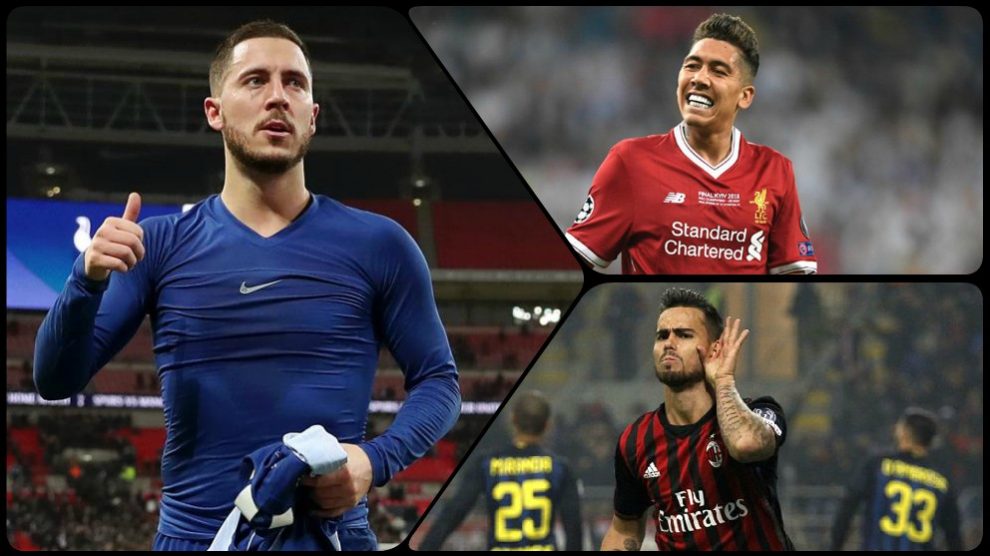 Eden Hazard, Firmino y Suso son los favoritos para fichar por el Real Madrid.