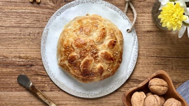 Hojaldre de Camembert y manzana