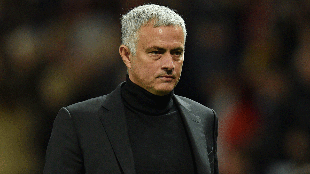 José Mourinho durante un partido del United. (AFP)