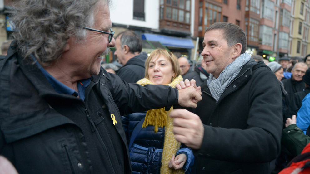 Joan Tardà y Arnaldo Otegi (Foto: EP)