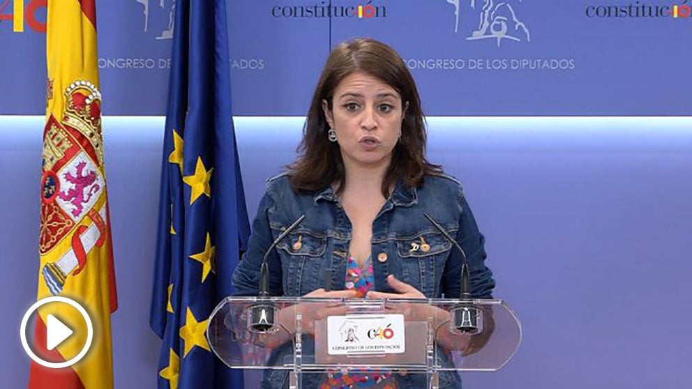 Adriana Lastra, portavoz del PSOE en el Congreso de los Diputados. (EP)