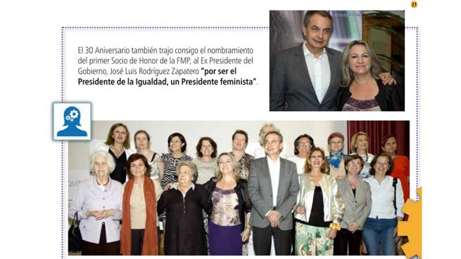 El lobby feminista del que Zapatero es socio de honor lidera el escrache a la investidura de Moreno