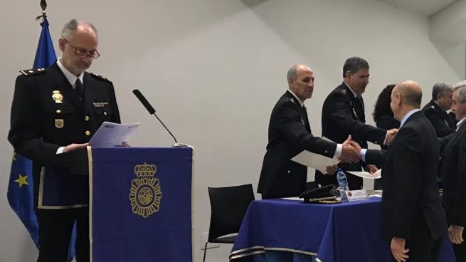 La Comisaría Provincial del Cuerpo Nacional de Policía ha conmemorado este lunes, en la Sala de los Cristales del Palacio de Exposiciones y Congresos de Oviedo, el 195 aniversario de la creación de la Policía General del Reino. Foto: Europa Press