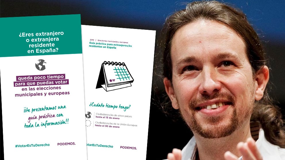 Pablo Iglesias y la guía de voto para inmigrantes que ha creado Podemos