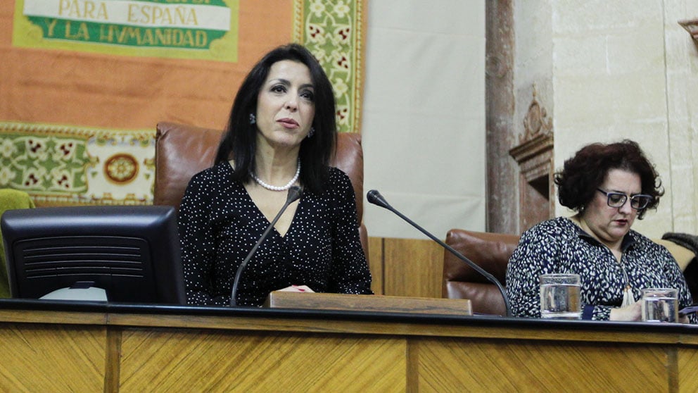 Marta Bosquet, presidenta del Parlamento andaluz. Foto: FRANCISCO TOLEDO