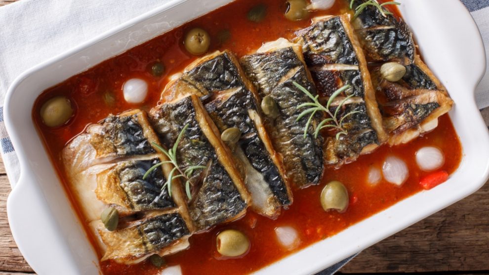 Sardinas gratinadas al horno