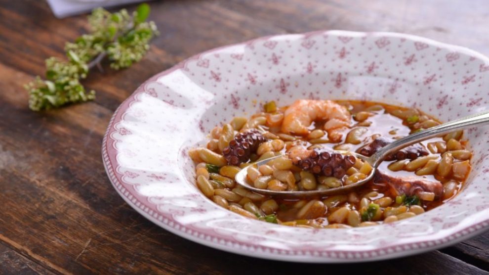 Receta de verdinas con pulpo