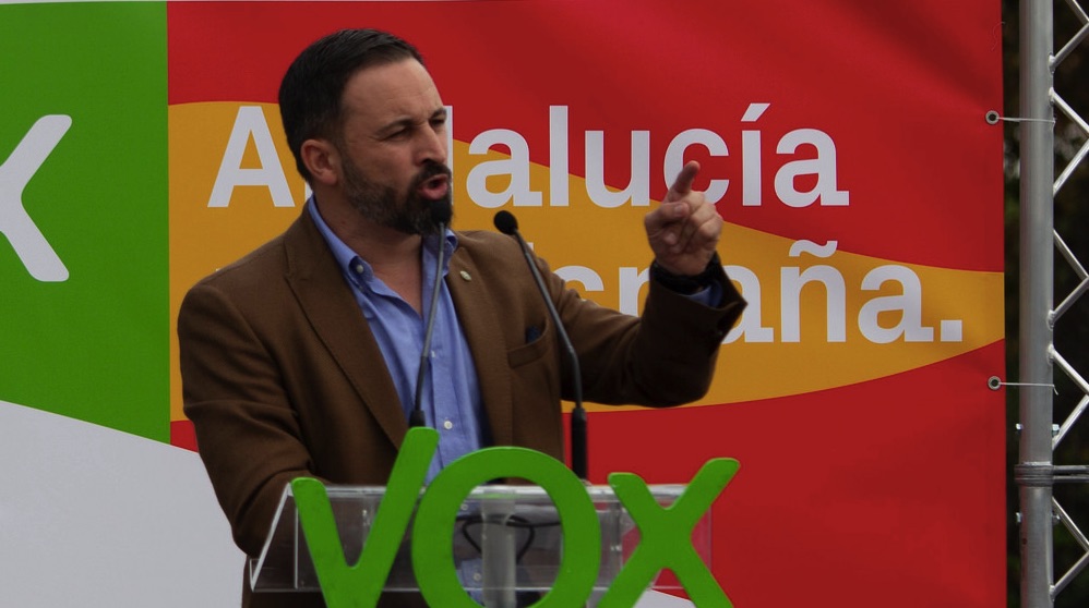 Santiago Abascal en un mitin