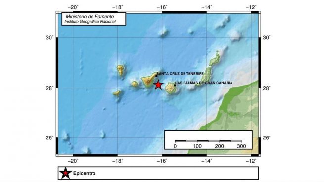 Un terremoto de magnitud 4,2 sacude Gran Canaria y Tenerife