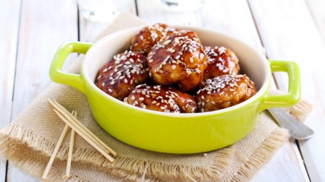 Albóndigas con salsa de miel