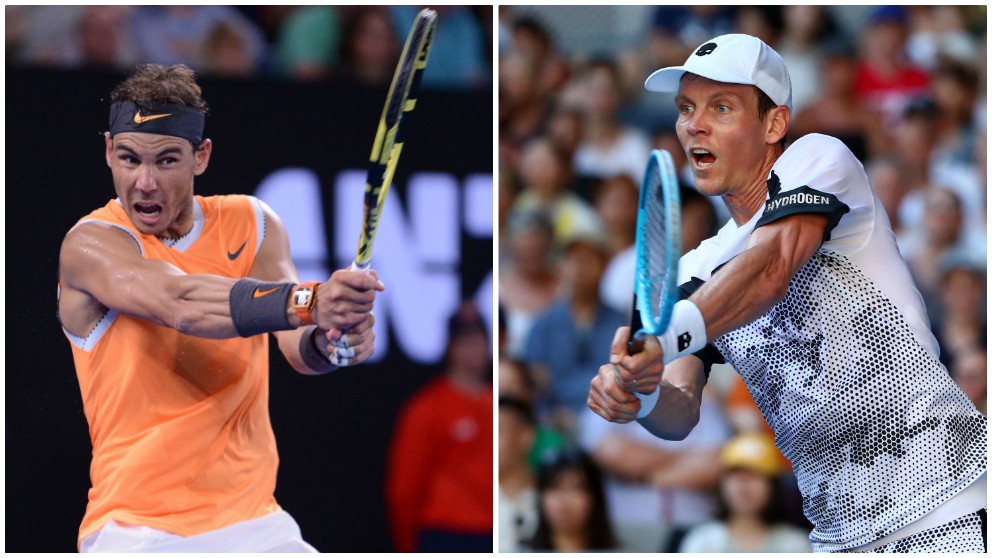 Nadal y Berdych. (Getty)