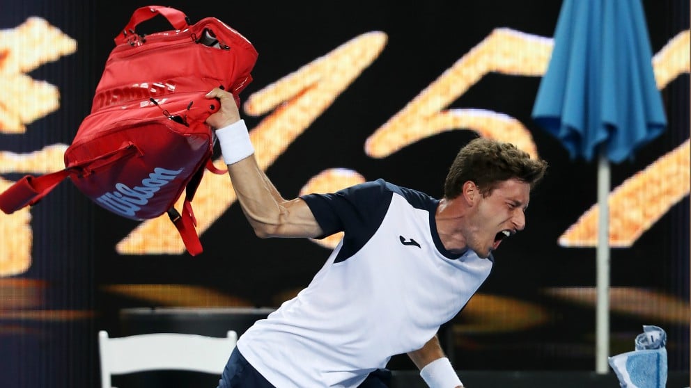 Pablo Carreño, tras su derrota en el Open de Australia. (Getty)