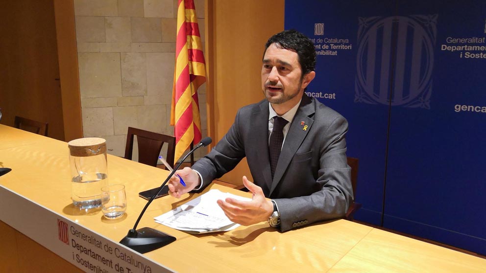 El conseller de Territorio y Sostenibilidad de la Generalitat, Damià Calvet