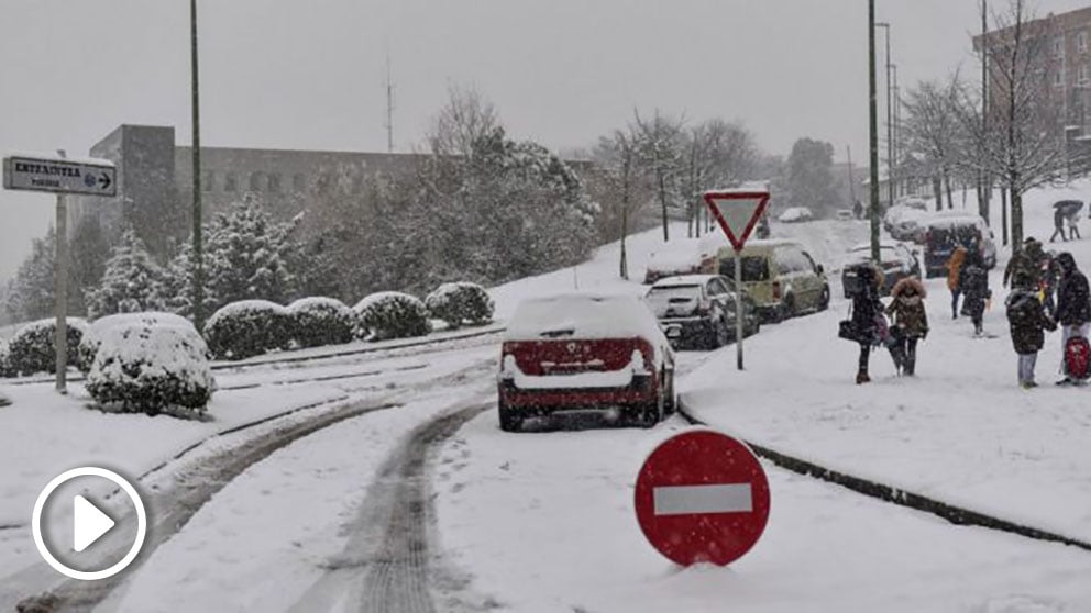 Carreteras afectadas por la nieve