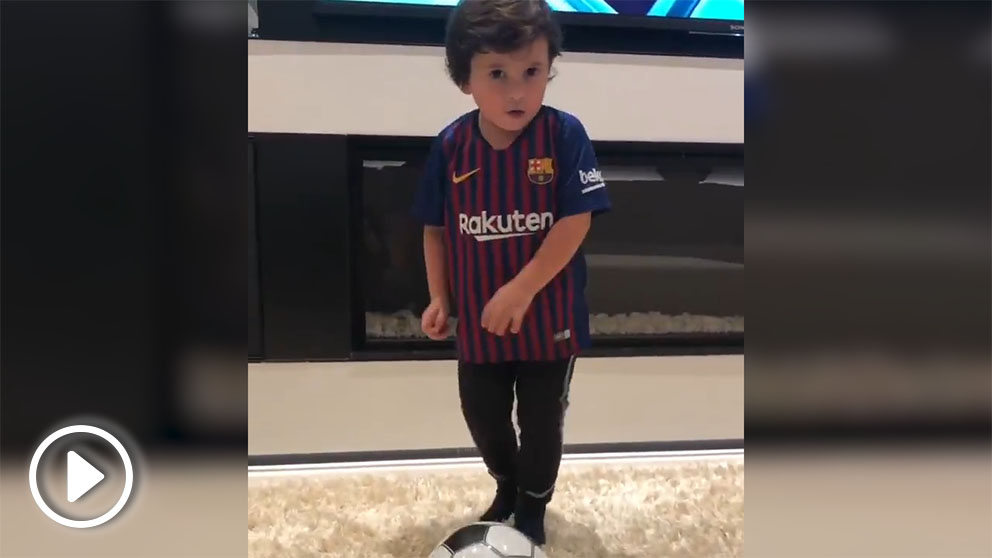 Mateo, hijo de Leo Messi.