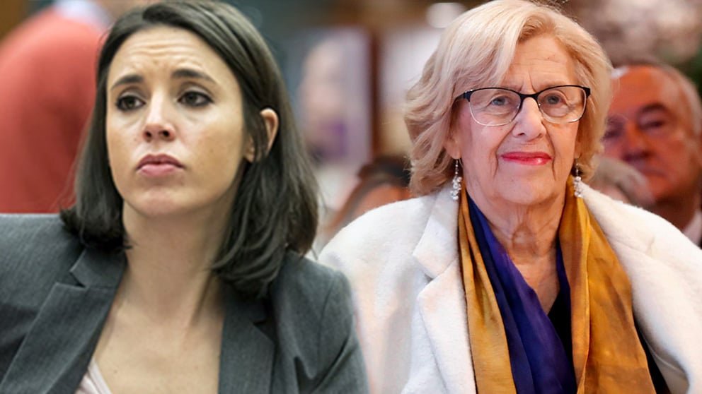 Irene Montero y Manuela Carmena.