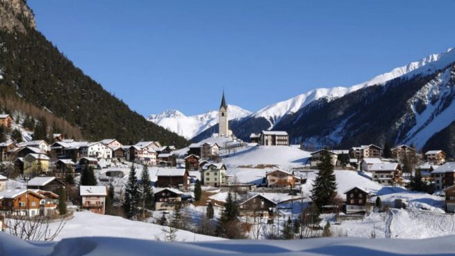 La localidad de Davos