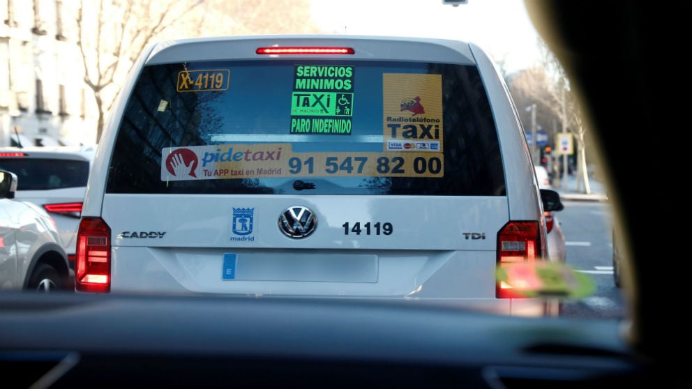 La huelga del taxi se traslada al centro de Madrid EFE