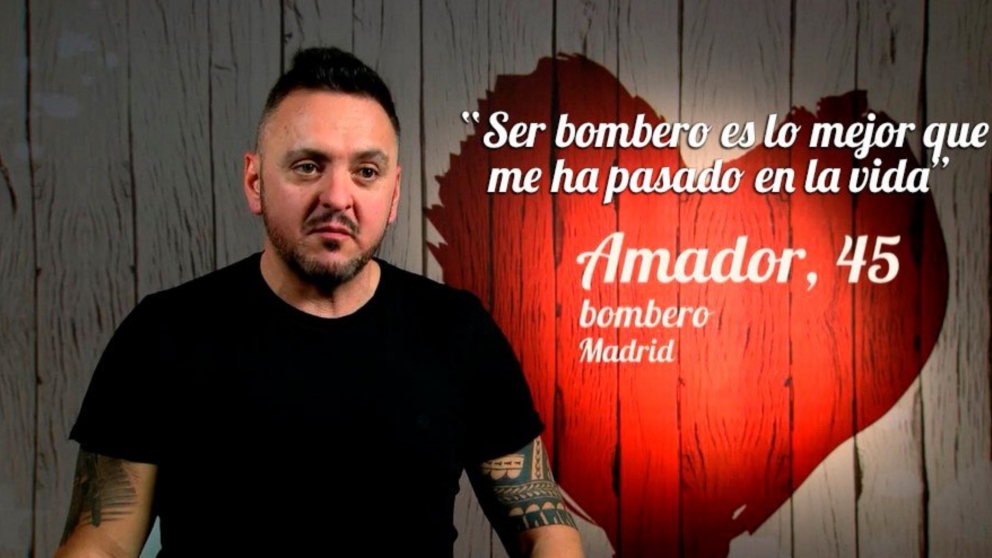 Amador, un bombero muy fogoso en ‘First Dates’