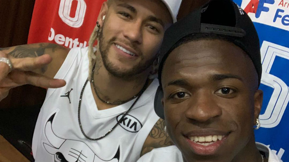 Neymar y Vinicius Junior. (@viniciusjunior)