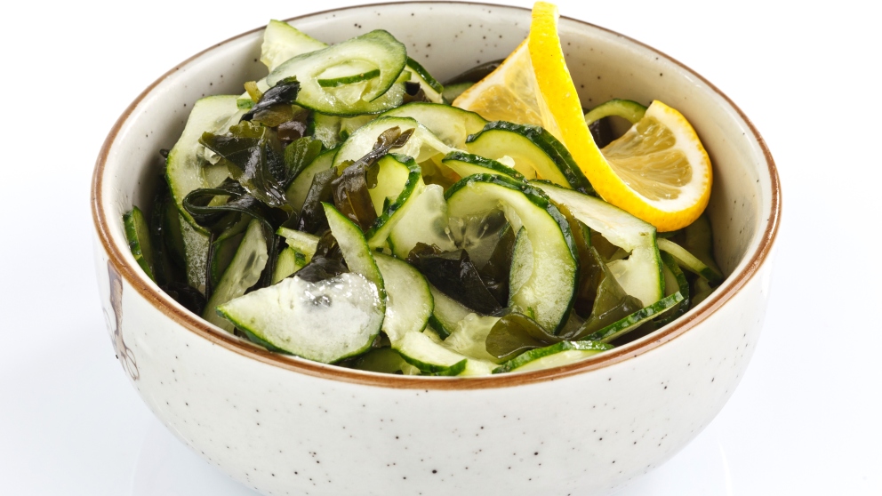 Receta de ensalada de wakame y pepino