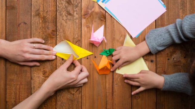 Papeles para pintar - Un origami, un euro
